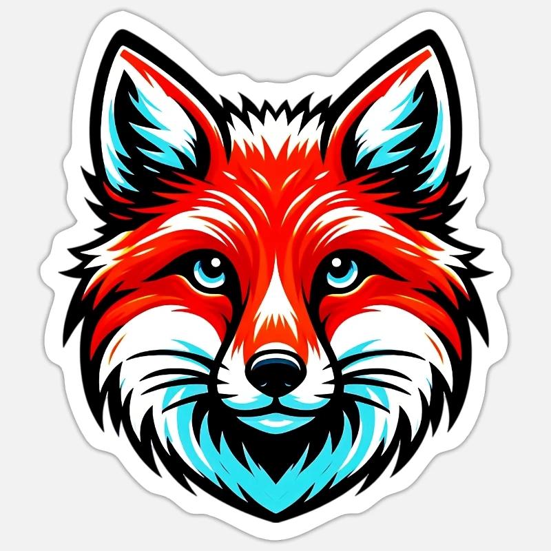 Fuchs Sticker Größe S (10 x 10 cm)