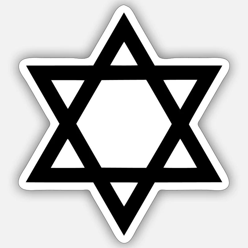 David Star Sticker taille S (10 x 10 cm)