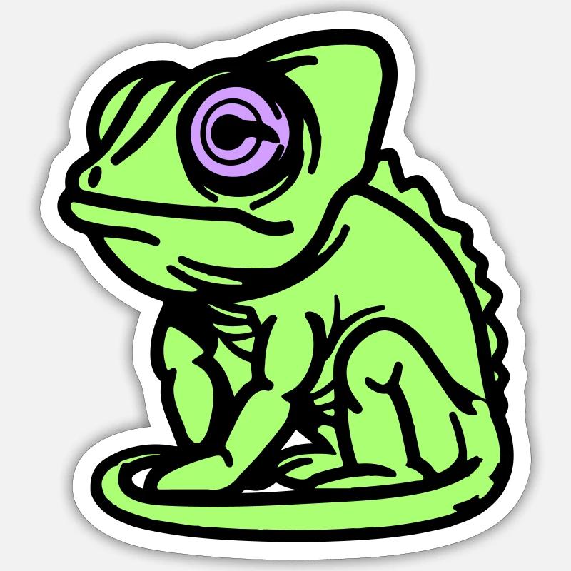 Chameleon Sticker size S (10 x 10 cm)