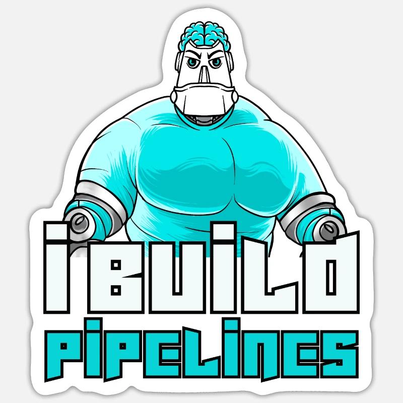 Data Engineer Analyst Deep Learning Nerds Power BI Sticker size S (10 x 10 cm)