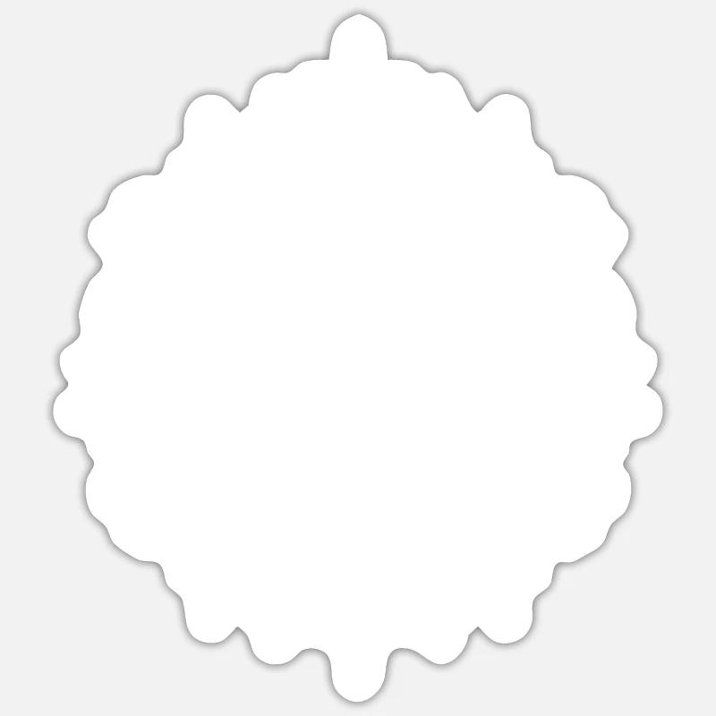 Pray Trust Wait - Sticker size S (10 x 10 cm) - white matte