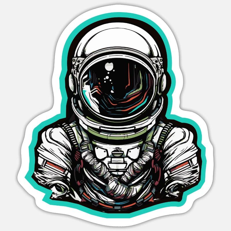 Astronaut - Sticker size S (10 x 10 cm) - white matte