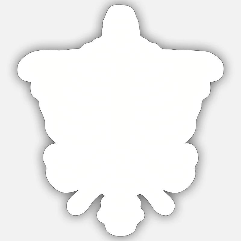 Corps squelette - Sticker taille S (10 x 10 cm) - blanc mat