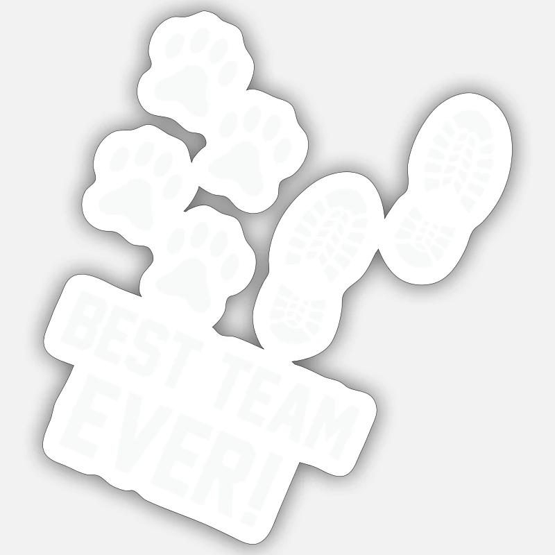 Best Team Ever - Sticker size S (10 x 10 cm) - white matte