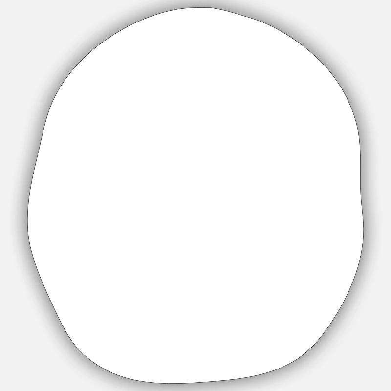 Schädel & Knochen - Sticker Größe S (10 x 10 cm) - Mattweiß