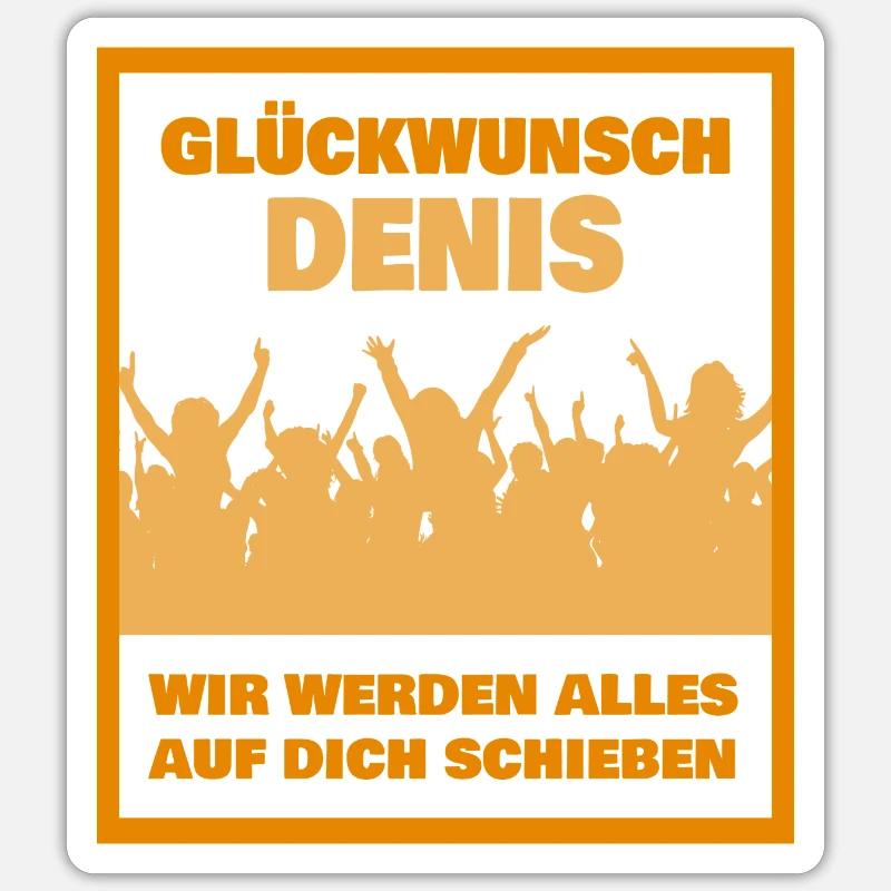 Cadeau pour Denis - Sticker taille S (10 x 10 cm) - blanc mat