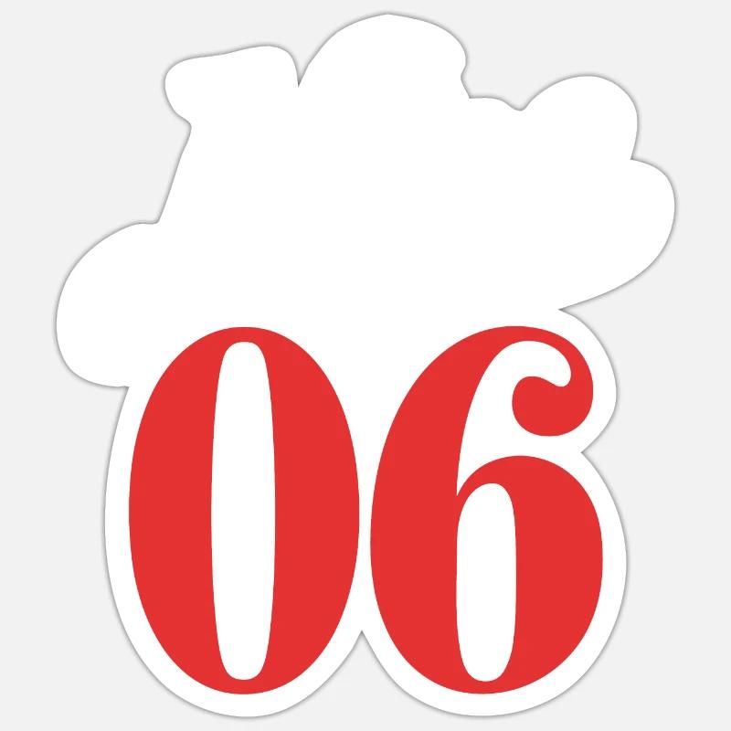 Nice 06 Sticker taille S (10 x 10 cm)