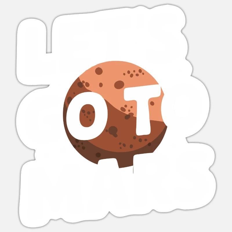 Mars Planet Planet Solar System Sticker size S (10 x 10 cm)
