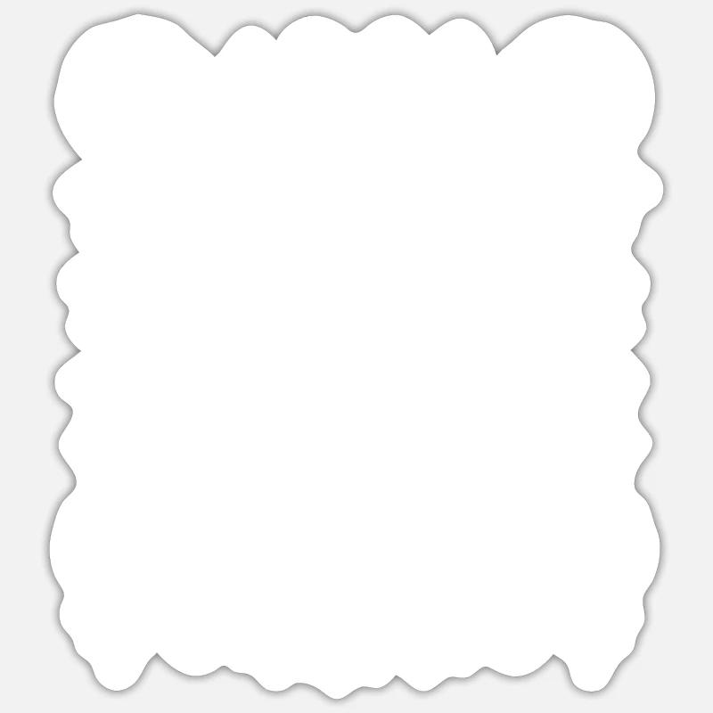 Canne de bonbon mignonne - Sticker taille S (10 x 10 cm) - blanc mat