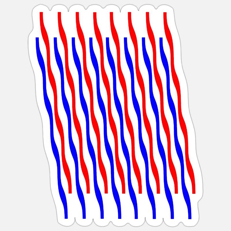 zigzag 2 - Sticker size S (10 x 10 cm) - white matte