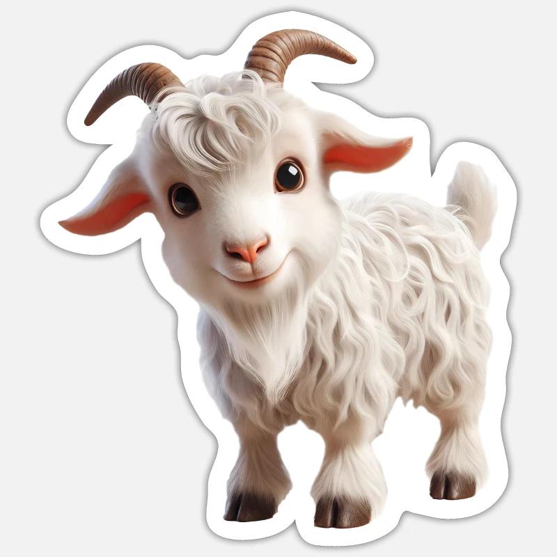 Chèvre 3 Sticker taille S (10 x 10 cm)