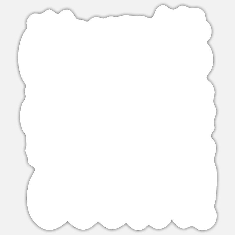 Weihnachtskalorien zählen nicht - Sticker Größe S (10 x 10 cm) - Mattweiß