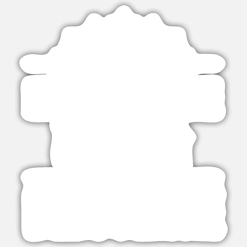 L' AUTHENTIQUE PAPA BRICOLEUR - Sticker taille S (10 x 10 cm) - blanc mat