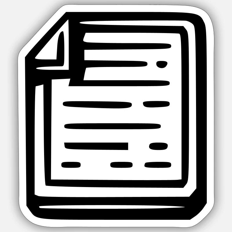 Notes - Sticker size S (10 x 10 cm) - white matte