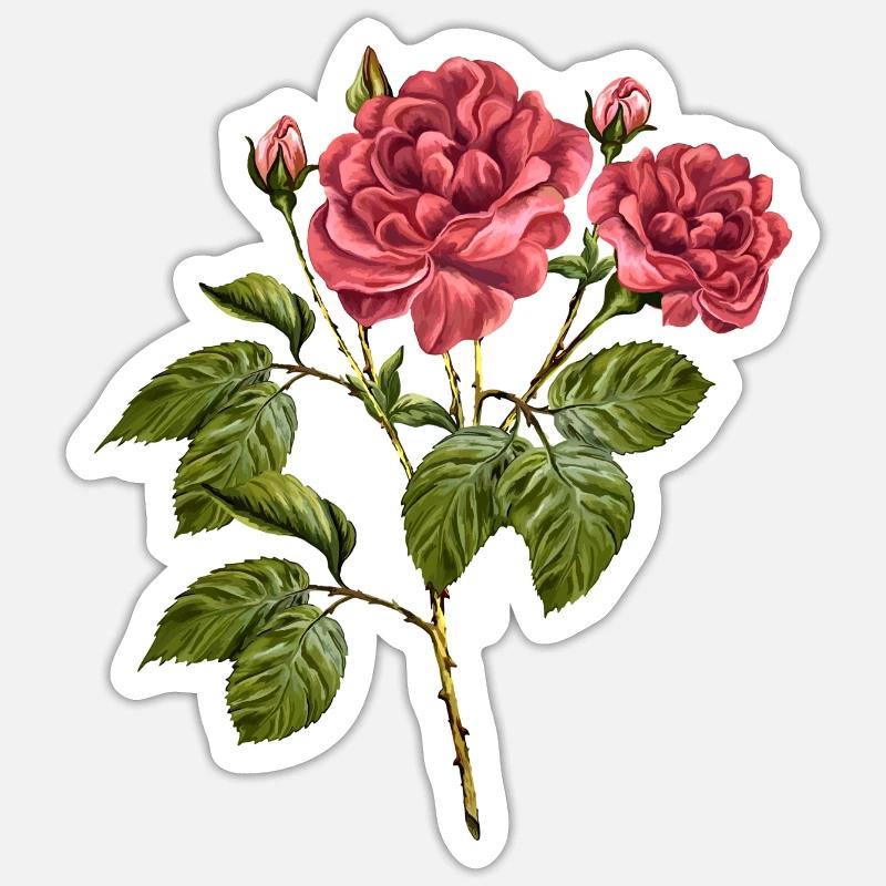 Fleur Sticker taille S (10 x 10 cm)