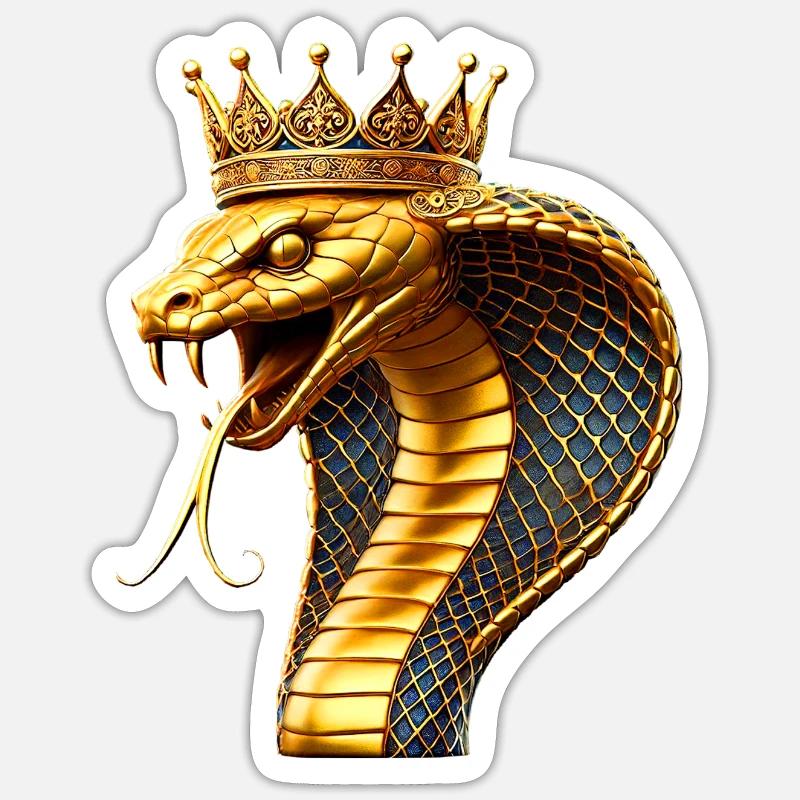 Snake (03) - Sticker size S (10 x 10 cm) - white matte