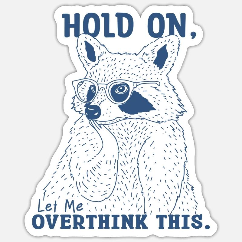 Overthink This - Sticker size S (10 x 10 cm) - white matte