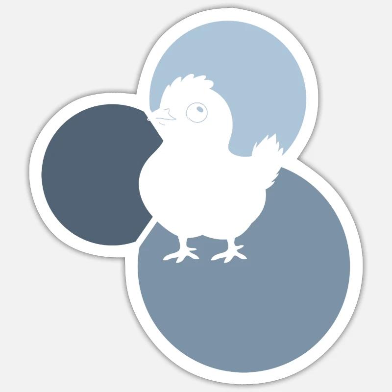 Poultry Chicken - Sticker size S (10 x 10 cm) - white matte