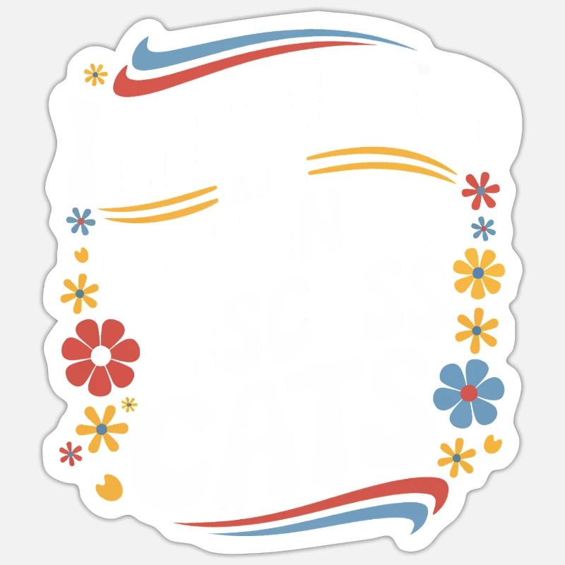 Introverti, antisocial, introverti - Sticker taille S (10 x 10 cm) - blanc mat