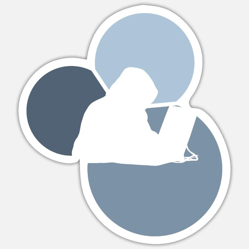 Informaticien Computer Freak Étudiant en informatique Sticker taille S (10 x 10 cm)