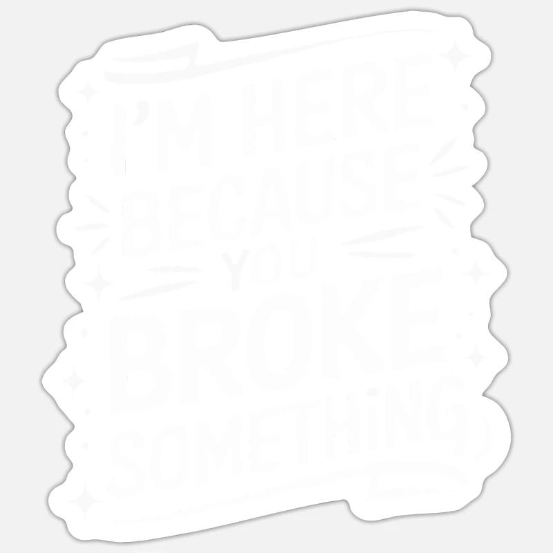 Technical Support Computer - Sticker size S (10 x 10 cm) - white matte