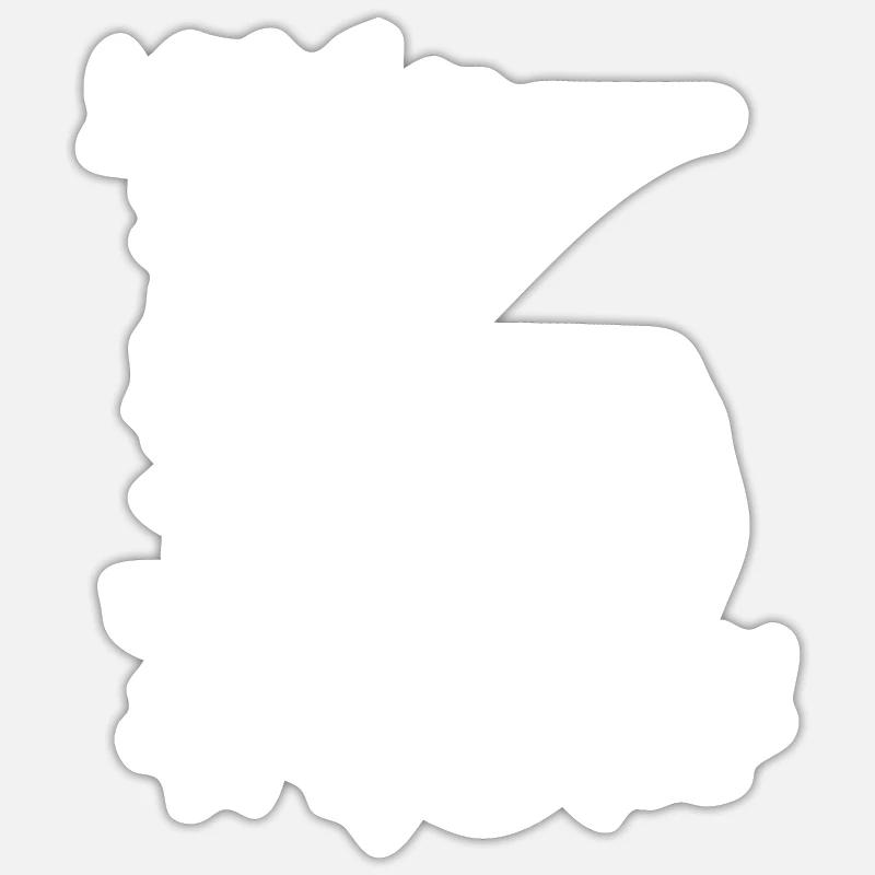 Lettre K avec chat Sticker taille S (10 x 10 cm)