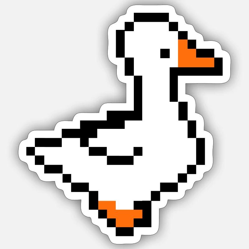 pixel anka Klistermärke