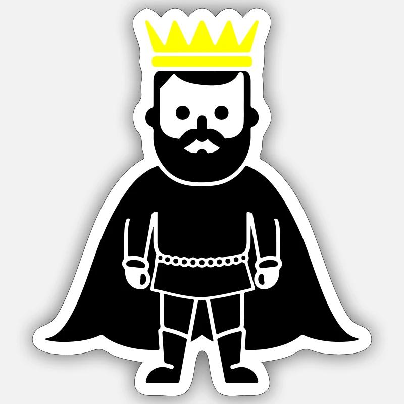 Roi Sticker taille S (10 x 10 cm)