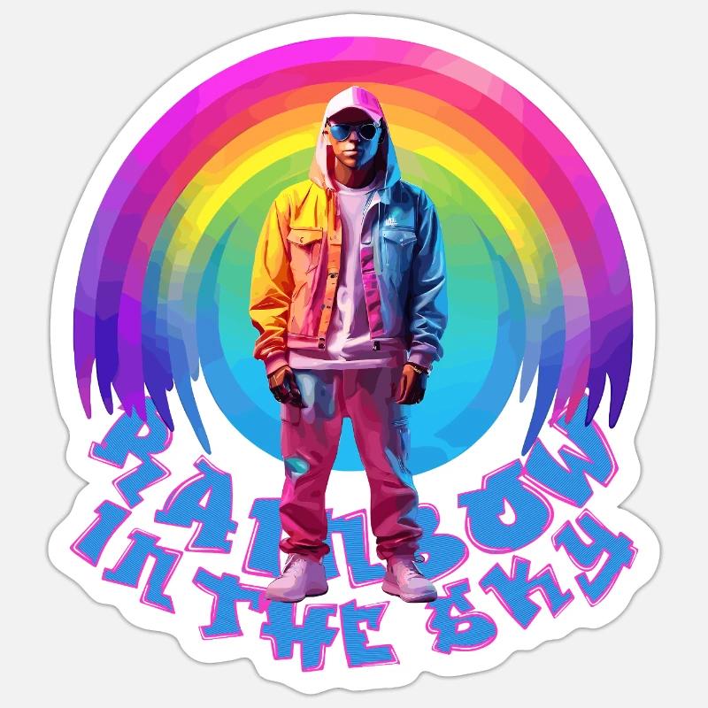 Regenbogen Sticker Größe S (10 x 10 cm)