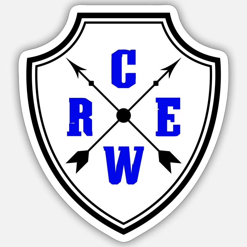 Crew Crest Sticker size S (10 x 10 cm)