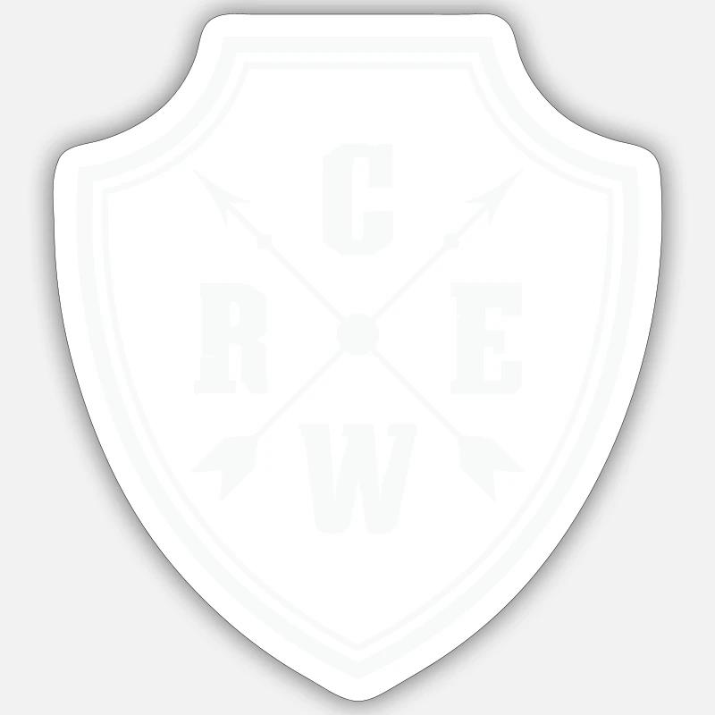 Crew Crest Sticker size S (10 x 10 cm)
