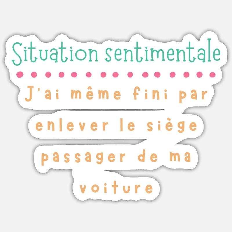 Single Trendy and Comical Sticker size S (10 x 10 cm)