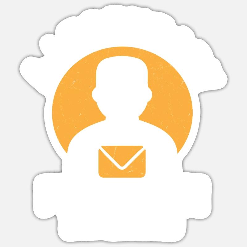 A Legendary Mailman Has Retired Postal Worker Mail Sticker Größe S (10 x 10 cm)