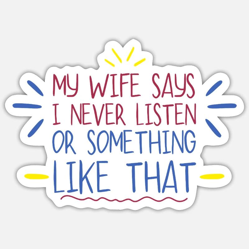 Beste Ehefrau aller Zeiten – Geschenk, Liebe, Romantik Sticker Größe S (10 x 10 cm)