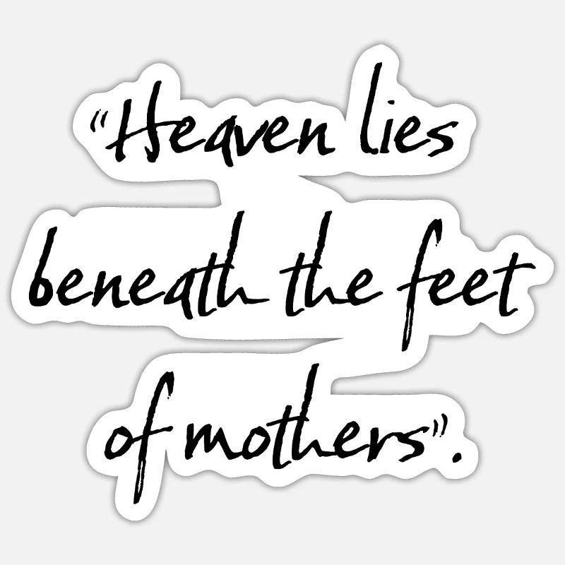Le paradis - Sticker taille S (10 x 10 cm) - blanc mat