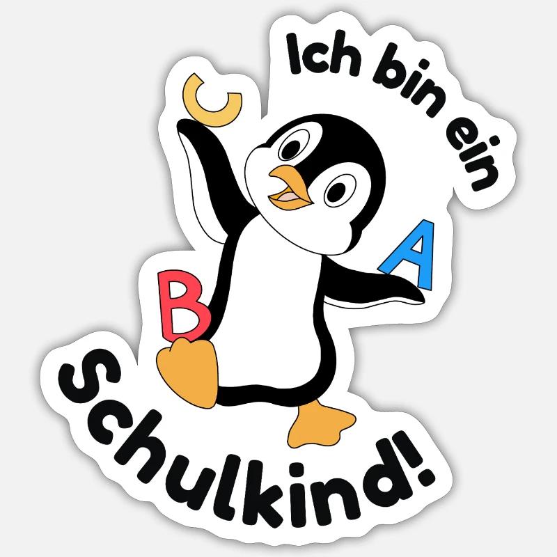 Ich bin ein Schulkind Sticker Größe S (10 x 10 cm)