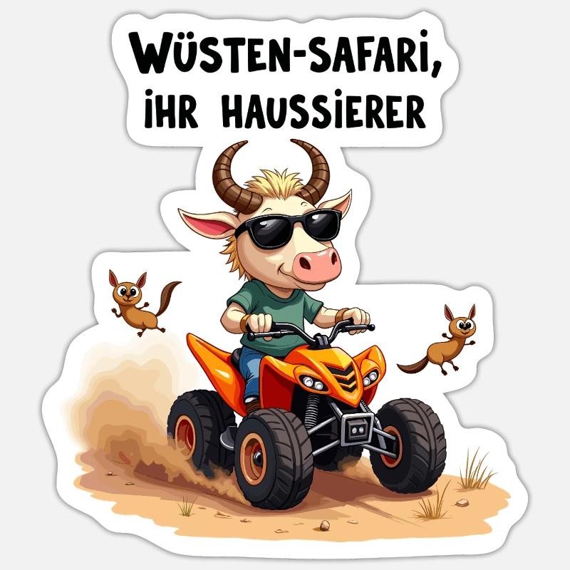 Deserts - Taurus - Sticker size S (10 x 10 cm) - white matte