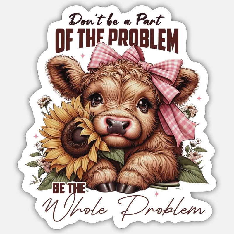 Be the whole problem Sticker Größe S (10 x 10 cm)