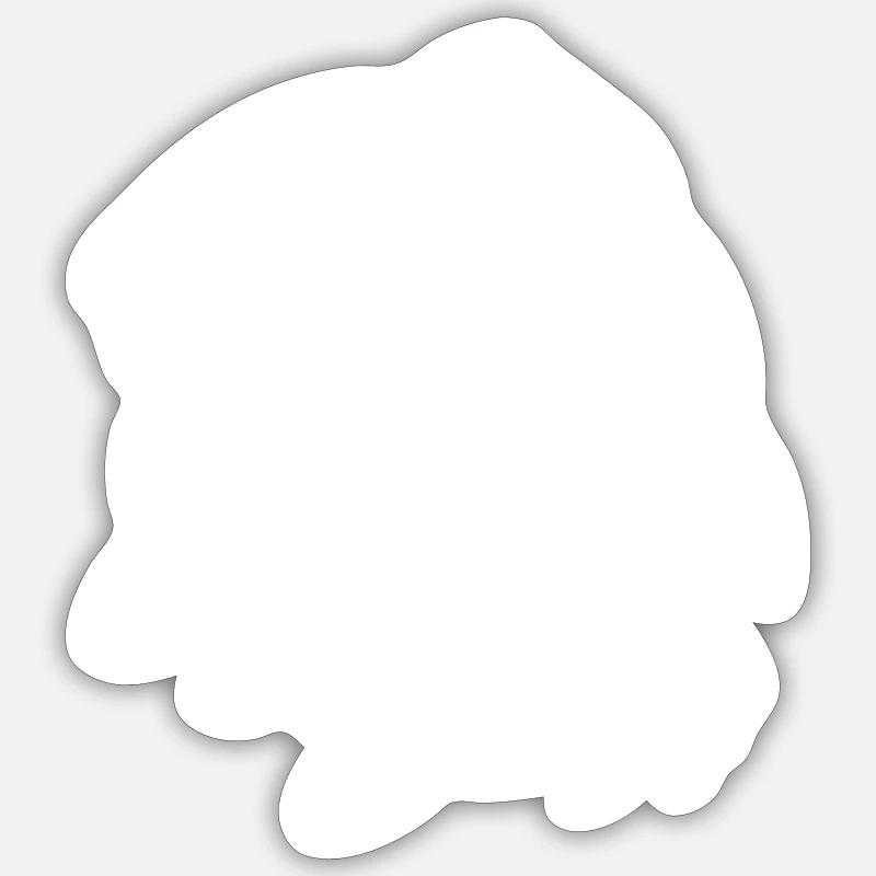 Fish Carp - Sticker size S (10 x 10 cm) - white matte