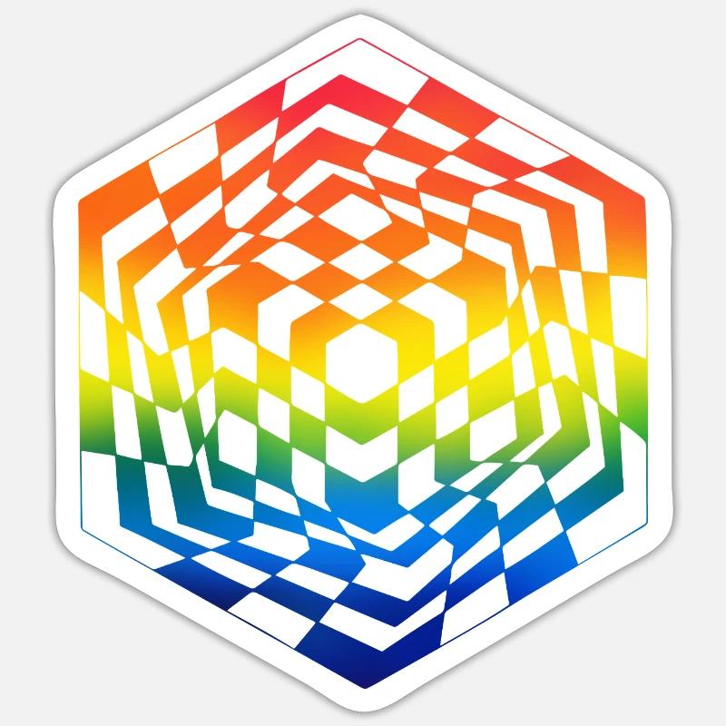 The Cube Sticker Größe S (10 x 10 cm)