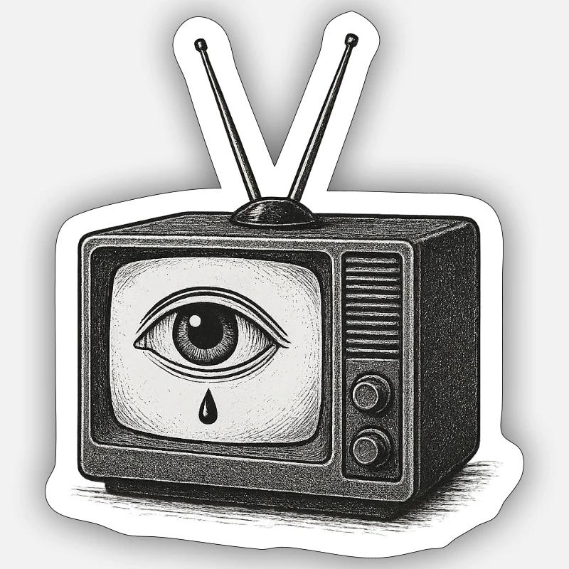 The cathodic tear Sticker size S (10 x 10 cm)