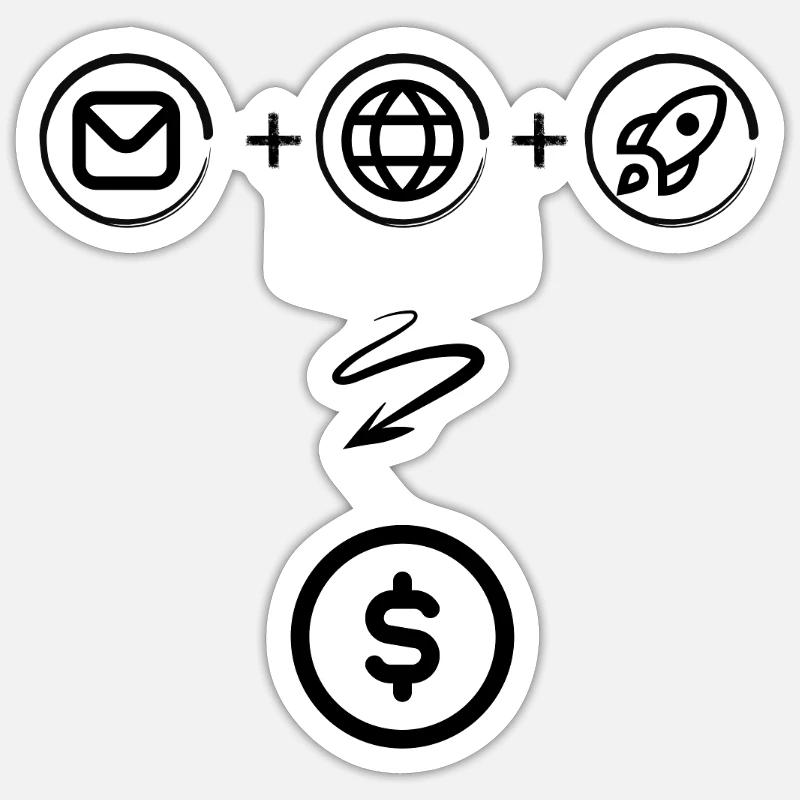 Entdecke die geheime Erfolgsformel... oder so ähnl Sticker Größe S (10 x 10 cm)