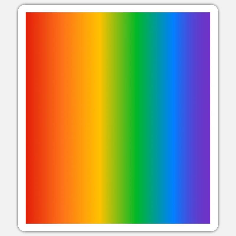 Regenbogen Farbverläufe Farben Sticker Größe S (10 x 10 cm)