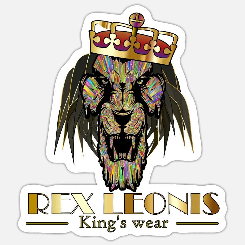 Rex leonis Sticker Größe S (10 x 10 cm)