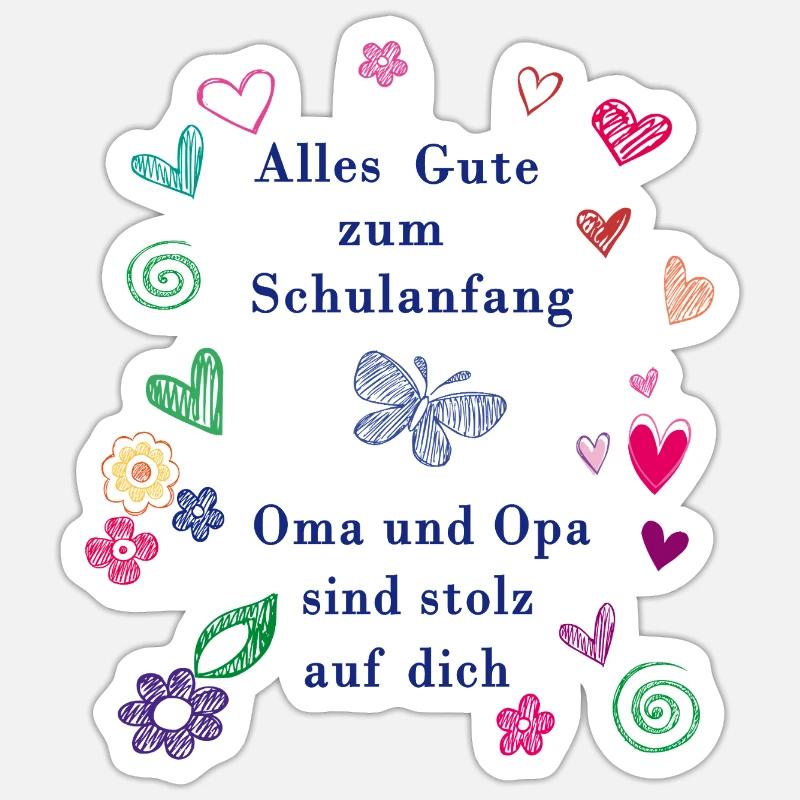 Back to school - Sticker size S (10 x 10 cm) - white matte