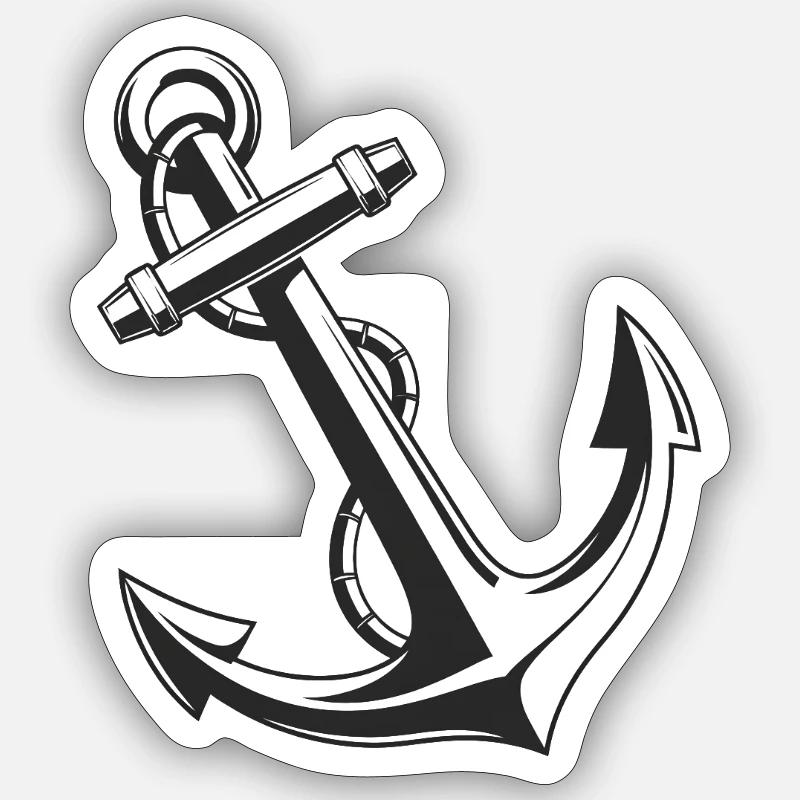 Anchor Sticker size S (10 x 10 cm)