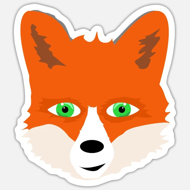 Fuchs Sticker Größe S (10 x 10 cm)