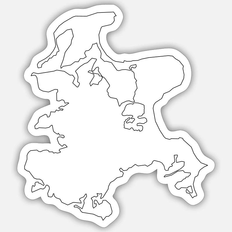 Réprimander - Sticker taille S (10 x 10 cm) - blanc mat