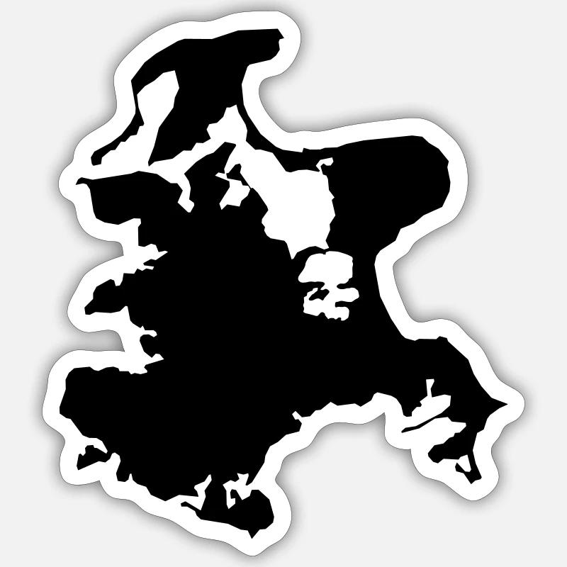 Réprimander - Sticker taille S (10 x 10 cm) - blanc mat