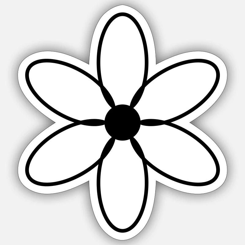 Wetland insects in Cloud Pattern - Sticker size S (10 x 10 cm) - white matte